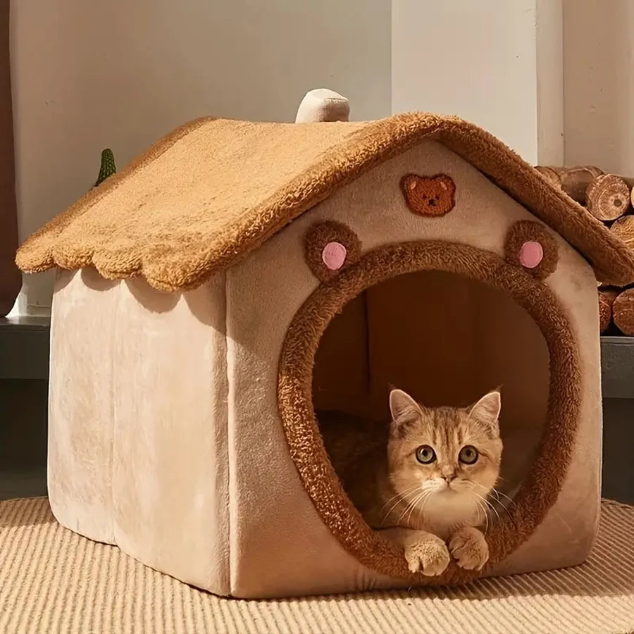 SnugCave: The Foldable Pet Retreat